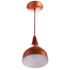 Imagem de Lustre Pd Gota Media Alumínio 30cm Soquete E-27 Cobre