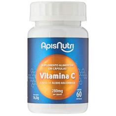 Imagem de Apisnutri Suplemento de Vitamina C, Ácido Ascórbico, 60 Capsulas