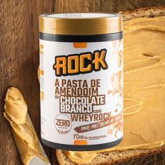 Imagem de Pasta De Amendoim Com Whey 1kg Rock Peanut Chocolate Branco