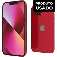 Imagem de Smartphone Apple iPhone 13 Vermelho Usado 4 GB 128GB Câmera Dupla Apple A15 Bionic 1 Chip iOS 15