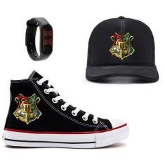 Imagem de Tênis E Boné Hogwarts Harry Potter Novidade + Relógio Digital Exclusiv