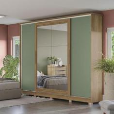 Imagem de Guarda-Roupa Casal com Portas Reversíveis e Espelho Kappesberg, 4 Port