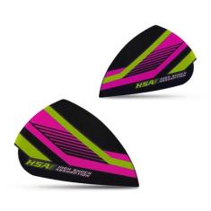 Imagem de Orelhas Laterais Capacete Pro Tork Attack Evo, AMARELO - ROSA, Único