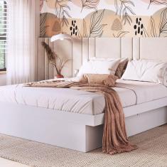 Imagem de Cama Casal Queen Box Baú 160 Bogotá Branco