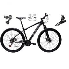 Imagem de Bicicleta Aro 29 Ksw Xlt 24v K7 Câmbios Shimano Freio Hidráulico Garfo Trava - Preto/prata Tam.21