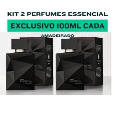 Imagem de Kit 2 Perfumes Essencial Exclusivo Natura 100ml Cada - Amadeirado Inte