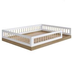 Imagem de Cama Montessoriana Infantil 140cm Lumiar C06 Aveiro-branco - Mpozenato