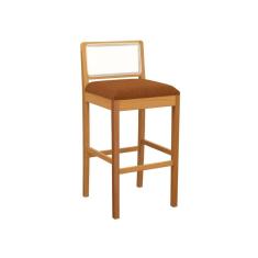 Imagem de Banqueta Montada Sara Madeira Maciça Terracota