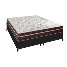 Imagem de Cama Box King Preta Probel com Molas Superlastic Berlim
