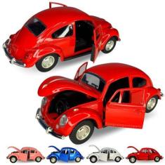 Imagem de Miniatura Fusca De Metal Fusquinha Coleção Abre Porta E Capô - Europio
