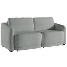 Imagem de Sofá Cama Casal Para Sala 196cm Polska K04 Bouclê Cinza - Mpozenato
