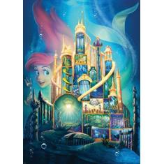 Imagem de Quebra-Cabeça Ravensburger Disney Castles Ariel 1000 Peças