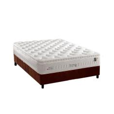Imagem de Conjunto Box Casal: Colchão Molas Anjos MasterPocket Ensacadas Impressione + Base CRC Suede Brown(138x188)