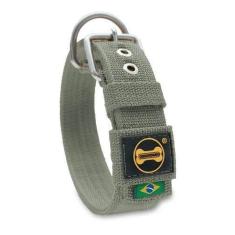 Imagem de Coleira Total Cinza Cachorro Grande Forte Pitbull Power Inox - Amoross