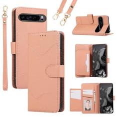 Imagem de Furiet Capa de telefone para Google Pixel 9 Pro XL com alça de pulso e alças de ombro suporte para cartão flip couro PU, 7+ compartimentos para cartão com bloqueio de RFID para Pixel9 9Pro 9ProXL nove