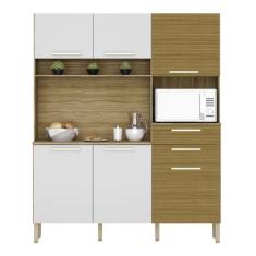 Imagem de Armário de Cozinha 6 Portas Bilbao Freijó Supremo Ripado