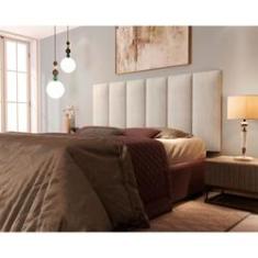 Imagem de Cabeceira Cama Box Desire Tecido Suede 1,40 Nude - Comprar Moveis Em Casa