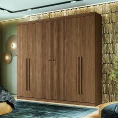 Imagem de Guarda Roupa Casal 6 Portas Flex Buriti Santos Andirá Jatoba