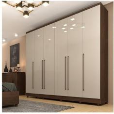 Imagem de Quarto De Casal Roupeiro 6 Portas Portugal Com Pés, Cama Casal, Cabece