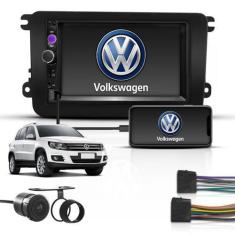 Imagem de Kit Central Multimidia 2Din Mp5 Bt Espelha Volkswagen Tiguan - First O