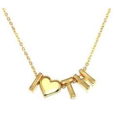 Imagem de Colar Cordão Amo Thiaguinho Folheado Ouro 18k