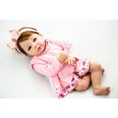 Imagem de Bebê Reborn ,Corpo Vinil, Cabelo fio a fio