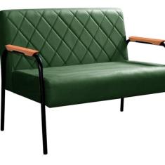 Imagem de Namoradeira Cadeira Decorativa Sala, Recepção, Escritório Ludmilla Verde