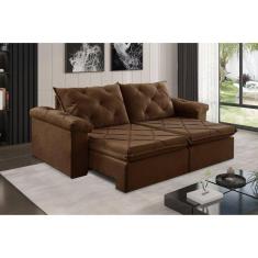 Imagem de Sofá Retrátil 4 Lugares 302cm Astor 2131 Marrom