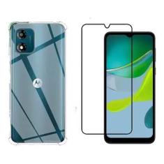 Imagem de Kit Capa + Película Fosca 9D Cerâmica para Motorola Moto E13 - HUANG