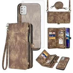 Imagem de Asuwish Capa de celular para Moto G Stylus 2021 4G carteira com zíper destacável com protetor de tela de vidro temperado alça flip suporte para cartão Motorola GStylus 6.8 Stylo XT2115DL XT2115-1