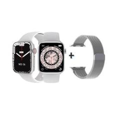 Imagem de Relógio Inteligente Smartwatch Digital Qw9 Branco A Prova Dágua + 2 Pu
