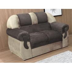 Imagem de Sofá 2 Lugares Marrom com Bege 603/602 Corsa - Alpoim