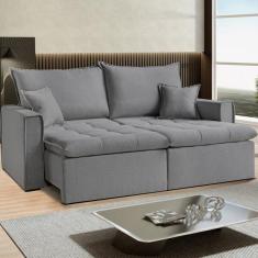Imagem de Sof  Cama Dallas 190 Cm Sem Caixa Veludo Cinza
