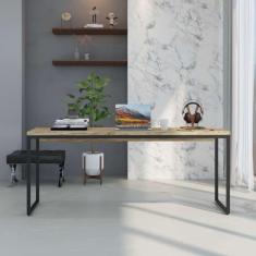 Imagem de Escrivaninha Studio Carvalho e Preta 180 cm