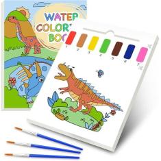 Imagem de Livros de pintura aquática para crianças, livros de colorir em água para crianças, conjunto de tintas de aquarela para crianças, conjuntos de livros de colorir de pintura presentes de festa de