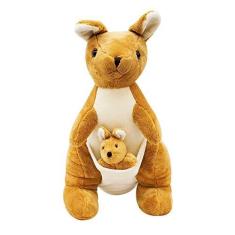 Imagem de Pelúcia Canguru Bege Com Filhote 48cm