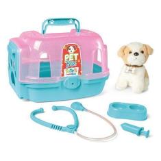 Imagem de Maleta Brinquedo Infantil Veterinário Pet Shop Com Pelúcia - Calesita 