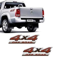 Imagem de Par De Adesivos Amarok 4x4 Off Road Emblema Volkswagen