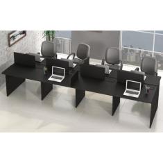 Imagem de Mesa Escritório Plataforma 8 Lugares 3,60X1,20 - Atacadão Dos Móveis E