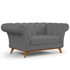 Imagem de Sofá 2 Lugares Para Sala de Estar Império 150 cm D02 Corano Cinza C-03 - Lyam Decor