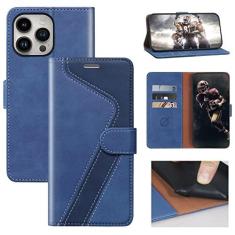 Imagem de CIVICASE Capa carteira para iPhone 14 Pro Max, capa flip de couro [bloqueio RFID] Suporte para cartão de crédito Folio Suporte magnético TPU à prova de choque Capa de cor correspondente para iPhone 14