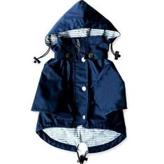 Imagem de Ellie Dog Wear Capas de chuva para cães com zíper com botões refletivos, bolsos, resistente à chuva/água, cordão ajustável e capuz removível - PPP a 2GG - Capas de chuva premium elegantes para cães