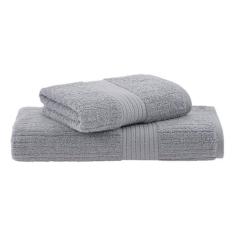 Imagem de Jogo de Toalhas Buddemeyer Fio Penteado Canelado Banho 2 Peças