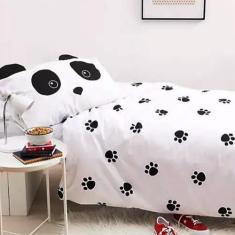 Imagem de Jogo De Cama Infantil 4 Pç Com Edredom E Travesseiro Panda - Casa Da F
