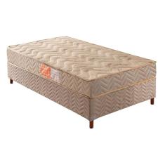 Imagem de Cama Box Solteiro: Colchão Espuma Paropas D33 Pasquale + Base Crc Rústico Clean(88X188)