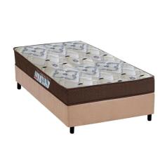 Imagem de Cama Box Solteiro: Colchão Ortopédico Ortobom D45/Ep Fort Tech Iso 150 + Base Clean(88X188)