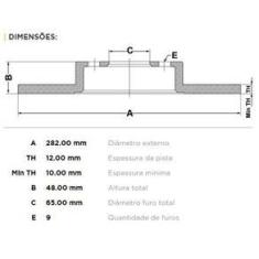 Imagem de Par Disco Traseiro Audi A3 2007-2013