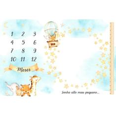 Imagem de Lençol Cenário para Foto Mêsversário Animais - Minha Estrelinha