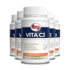 Imagem de Kit 5 Vita C3 Vitamina C Vitafor 120 cápsulas