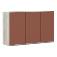 Imagem de Armário Para Cozinha 120cm 3 Portas Lis Legno Crema C/Gaia